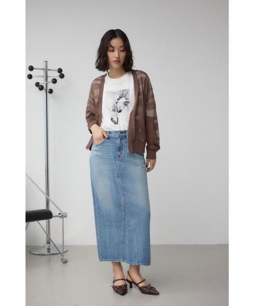 AZUL by moussy(アズールバイマウジー)の「シアージップアップカーディガン(カーディガン/ボレロ・レディース・グレイッシュベージュ/ブラック/ブラウン・FREE)」の16枚目の写真