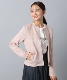 MK MICHEL KLEIN | フェイクスウェードショートブルゾン/洗える(ブルゾン)