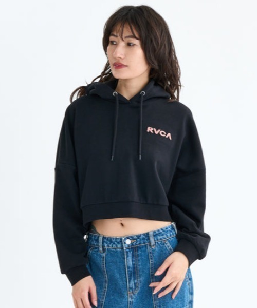 RVCA（ルーカ）の「RVCA/ルーカ バックプリントパーカー ショート丈 BF044-012（パーカー・レディース・ブラック/グレー・M/S）」の22枚目の写真
