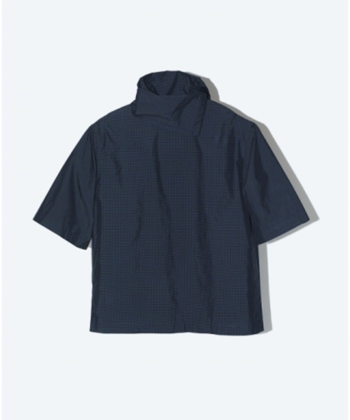 TOGA（トーガ）の「【TOGA PULLA/トーガプルラ】Typewriter check S/S blouse/タイプライターチェックショートスリーブブラウス（シャツ/ブラウス・レディース・ネイビー・36）」の2枚目の写真