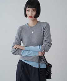 Lui's | ウール混ベーシックニット(ニット/セーター)