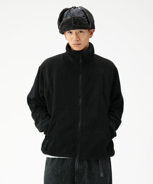 BEAMS（ビームス）の「ワイドフィット 3タイプ フリース ブルゾン（ブルゾン・メンズ・ネイビー/ブラック・M/L/XL/S）」の2枚目の写真