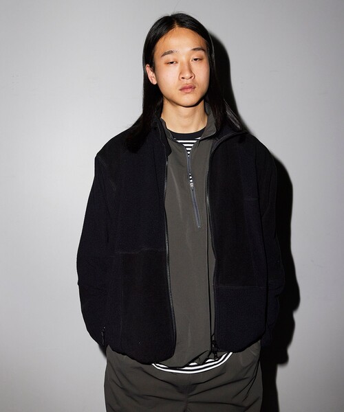 BEAMS（ビームス）の「ワイドフィット 3タイプ フリース ブルゾン（ブルゾン・メンズ・ネイビー/ブラック・M/L/XL/S）」の19枚目の写真