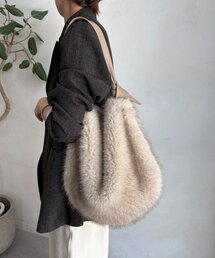 DouDou | ワンハンドルエコファーバッグ(ショルダーバッグ)
