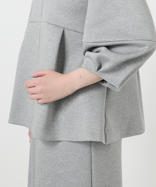 SLOBE IENA(スローブイエナ)の「《2枚セット》ダンボールニットプルオーバー×スカートセット(その他トップス・レディース・グレー/ネイビー・36/38)」の4枚目の写真