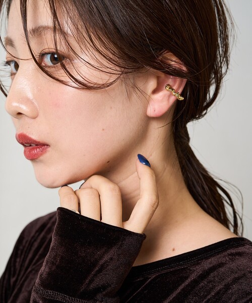 FREAK'S STORE（フリークスストア）の「限定展開　ニュアンス フープ イヤリング ＆ イヤーカフ（イヤリング・レディース・シルバー/ゴールド・ONE SIZE）」の9枚目の写真