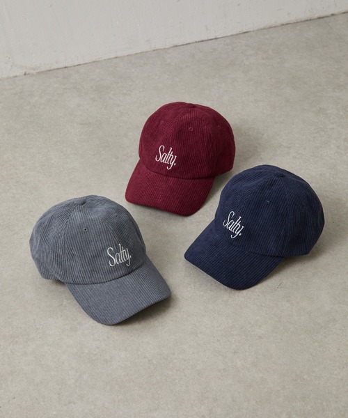 COLONY 2139(コロニートゥーワンスリーナイン)の「コーデュロイ刺繍キャップ(キャップ・レディース・グレー/ネイビー/レッド・FREE)」の4枚目の写真