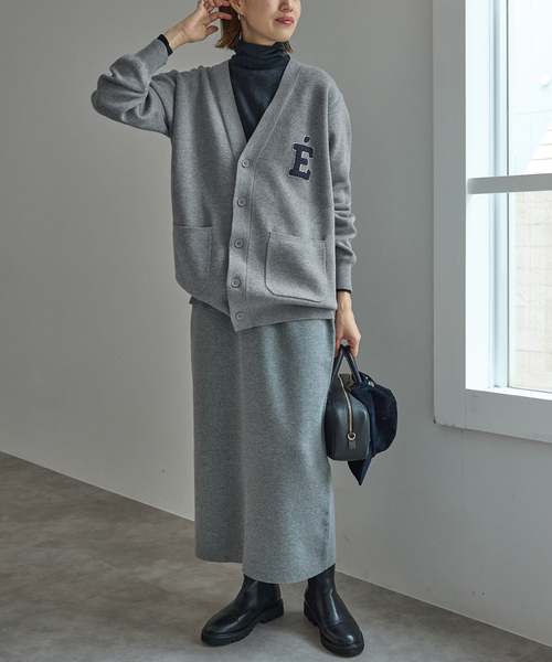 i1_様 SLOBE IENA サガラ刺繍スウェットライクニット グレー サガラ刺繍スウェットライクニット（ニット/セーター）｜SLOBE