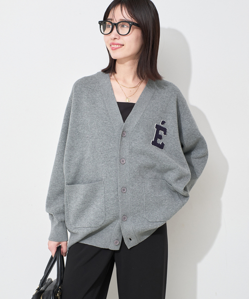 一部WEB限定カラーあり》サガラ刺繍スウェットライクニット