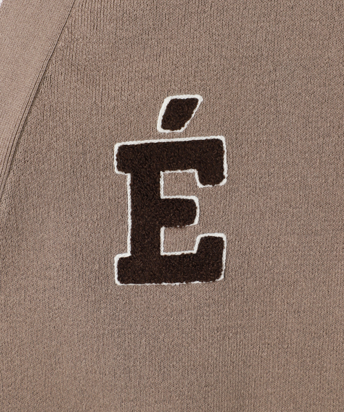 一部WEB限定カラーあり》サガラ刺繍スウェットライクニット