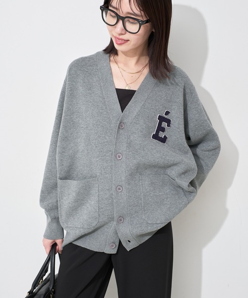 一部WEB限定カラーあり/》サガラ刺繍スウェットライクニット