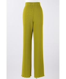 ENFOLD エンフォルド　完売　プリーツ　センタープレスパンツ　36 グリーン ENFOLD 美品 Shiny Taffeta プリーツ パンツ 36 オリーブ