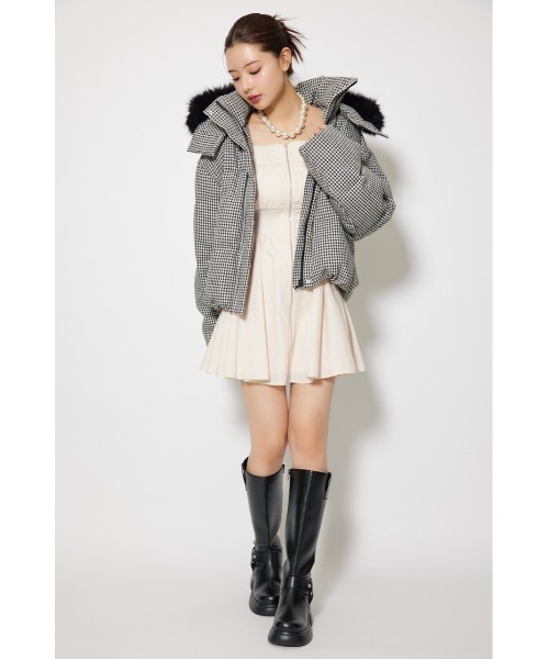 セール】ツイードダウンジャケット 秋服 冬服（ダウンジャケット