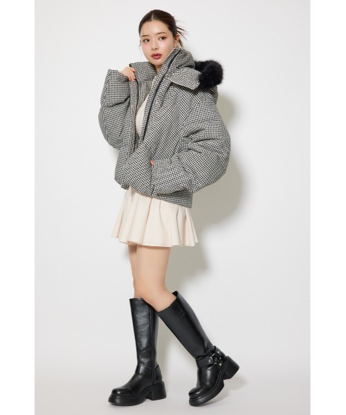 セール】【2025AW】ツイードダウンジャケット 秋服 冬服（ダウン