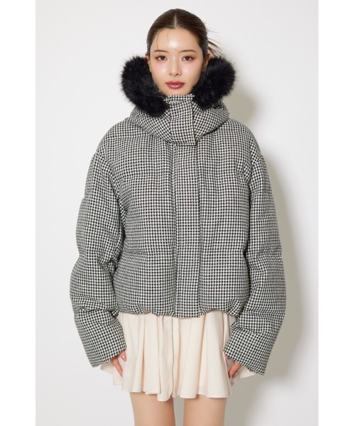 2025AW】ツイードダウンジャケット 秋服 冬服（ダウンジャケット