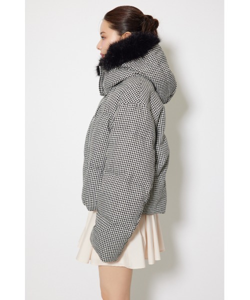 ツイードダウンジャケット 秋服 冬服（ダウンジャケット/コート