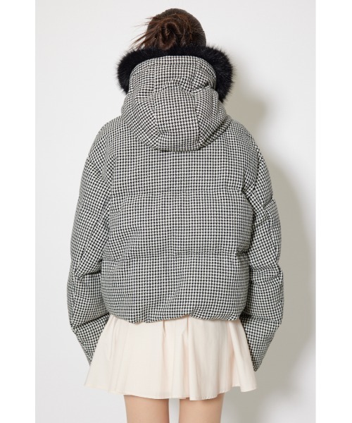 セール】ツイードダウンジャケット 秋服 冬服（ダウンジャケット