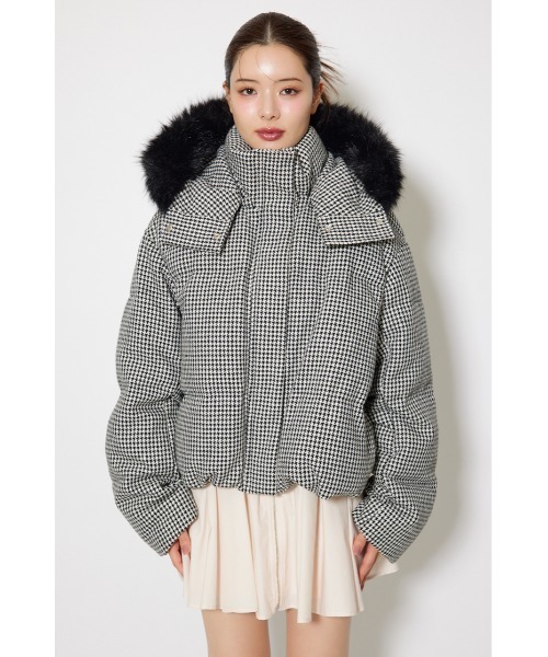 セール】【2025AW】ツイードダウンジャケット 秋服 冬服（ダウン