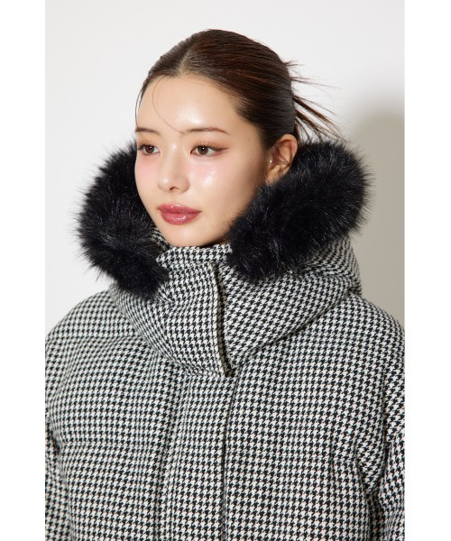 ツイードダウンジャケット 秋服 冬服（ダウンジャケット/コート