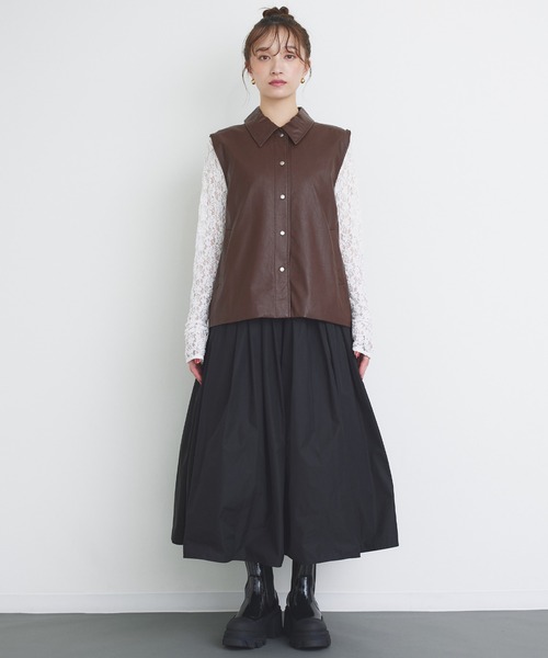 Narcissus(ナルシス)の「【SINN】レースロングトップス(その他トップス・レディース・ホワイト/ブラック・FREE)」の6枚目の写真