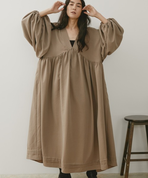 セール】ボリュームスリーブ2wayカフタンワンピース（ワンピース