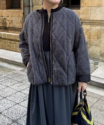 Chez toi | ファー×キルティングリバーシブルジャケット(ブルゾン)