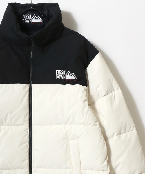 FIRST DOWN（ファーストダウン）の「FIRST DOWN/ファーストダウン BUBBLE DOWN JACKET/バブルダウンジャケット/2WAYリバーシブル/レディース メンズ（ダウンジャケット/コート・メンズ・ブラック/ホワイト/ゼブラ/ブラウン/ベージュ・M/L/XL）」の16枚目の写真
