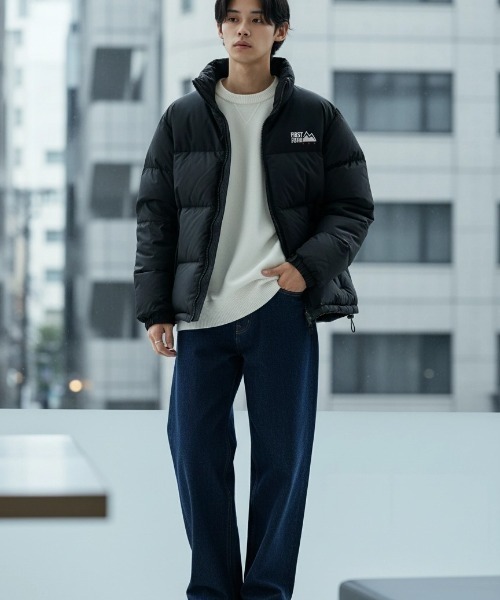 FIRST DOWN（ファーストダウン）の「FIRST DOWN/ファーストダウン BUBBLE DOWN JACKET/バブルダウンジャケット/2WAYリバーシブル/レディース メンズ（ダウンジャケット/コート・メンズ・ブラック/ホワイト/ゼブラ/ブラウン/ベージュ・M/L/XL）」の10枚目の写真