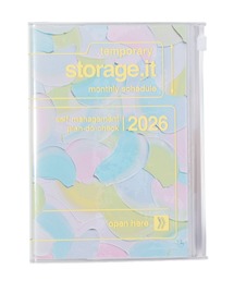 MARK'S（マークス）の「マークス 手帳 2026 スケジュール帳 2025年12月始まり 月間ブロック B6変型 ストレージイット/岡村芳樹（手帳/メモ帳）」