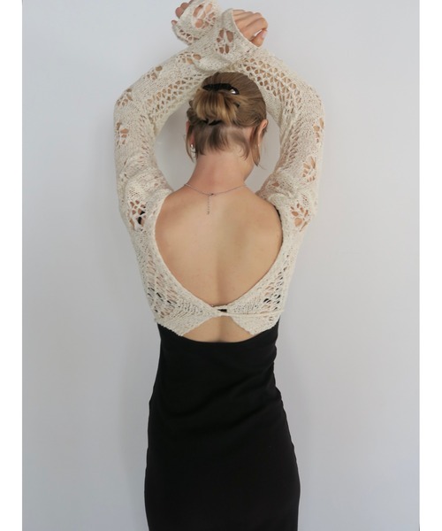 miies miim(ミーエスミーム)の「BACK OPEN RIB CAMI DRESS(ドレス・レディース・Black/グレー・FREE)」の21枚目の写真
