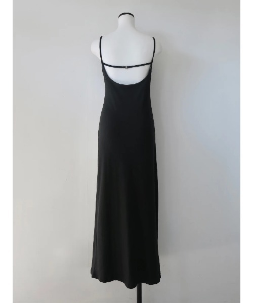 miies miim(ミーエスミーム)の「BACK OPEN RIB CAMI DRESS(ドレス・レディース・Black/グレー・FREE)」の8枚目の写真
