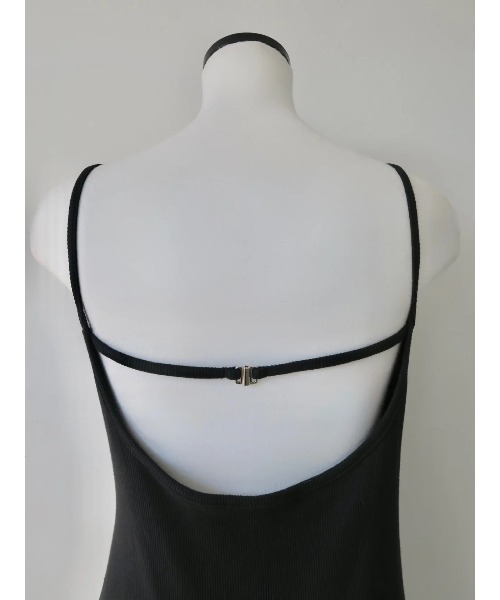 miies miim(ミーエスミーム)の「BACK OPEN RIB CAMI DRESS(ドレス・レディース・Black/グレー・FREE)」の10枚目の写真