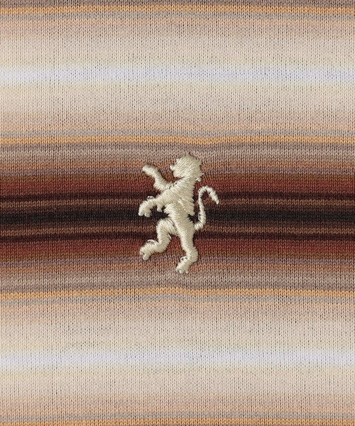 GYMPHLEX（ジムフレックス）の「Gymphlex | オンブレボーダー クルーネックワンピース WOMEN（ワンピース・レディース・ブラウン系その他/グリーン系その他・14）」の9枚目の写真