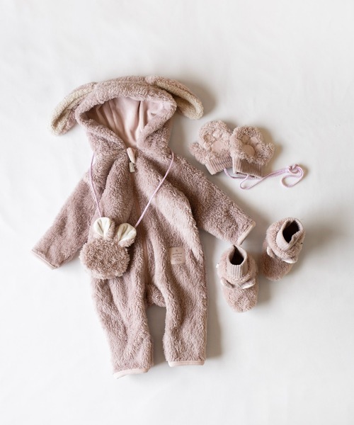 mocmof（モクモフ）の「ぬいぐるみ スーツ（ロンパース・キッズ・グレー/ライトブラウン/ベージュ/ピンク/グリーン系その他5・70cm/80ｃｍ/90cm）」の7枚目の写真