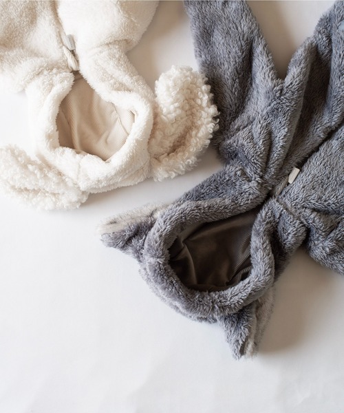 mocmof（モクモフ）の「ぬいぐるみ スーツ（ロンパース・キッズ・グレー/ライトブラウン/ベージュ/ピンク/グリーン系その他5・70cm/80ｃｍ/90cm）」の10枚目の写真