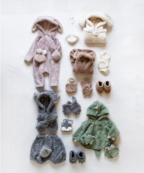 mocmof（モクモフ）の「ぬいぐるみ スーツ（ロンパース・キッズ・グレー/ライトブラウン/ベージュ/ピンク/グリーン系その他5・70cm/80ｃｍ/90cm）」の12枚目の写真