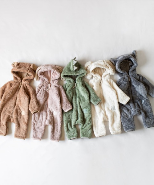 mocmof（モクモフ）の「ぬいぐるみ スーツ（ロンパース・キッズ・グレー/ライトブラウン/ベージュ/ピンク/グリーン系その他5・70cm/80ｃｍ/90cm）」の11枚目の写真