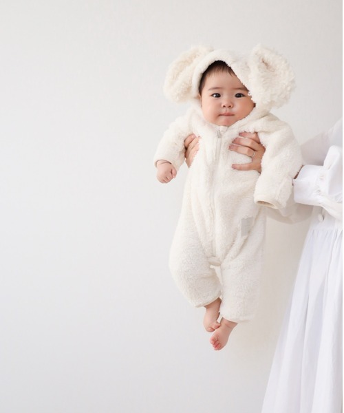 mocmof（モクモフ）の「ぬいぐるみ スーツ（ロンパース・キッズ・グレー/ライトブラウン/ベージュ/ピンク/グリーン系その他5・70cm/80ｃｍ/90cm）」の17枚目の写真