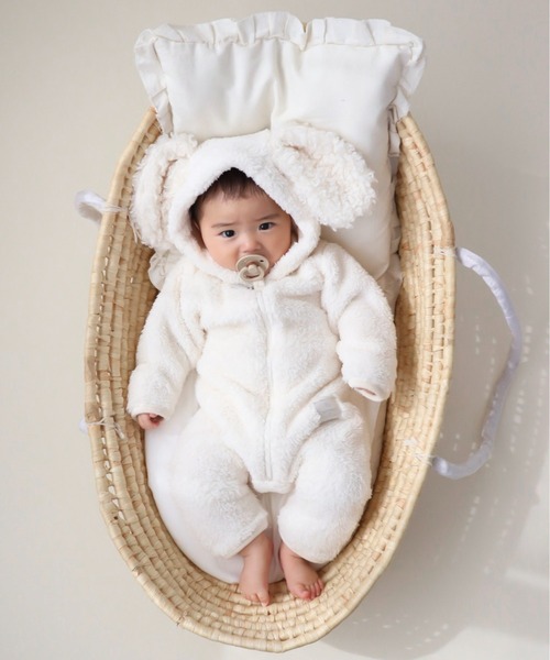 mocmof（モクモフ）の「ぬいぐるみ スーツ（ロンパース・キッズ・グレー/ライトブラウン/ベージュ/ピンク/グリーン系その他5・70cm/80ｃｍ/90cm）」の18枚目の写真