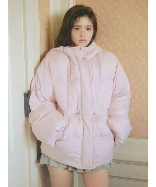 CALNAMUR（カルナムール）の「パフショートバックリボンブルゾン（ブルゾン・レディース・オフホワイト/ブラック/ピンク・FREE）」の14枚目の写真