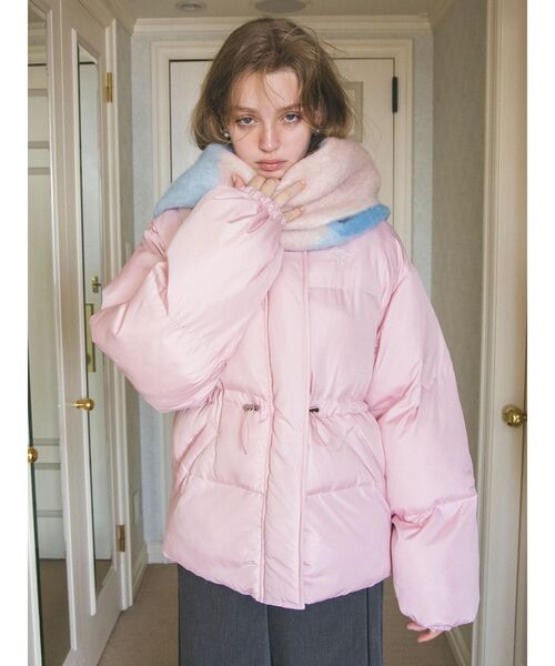 CALNAMUR（カルナムール）の「パフショートバックリボンブルゾン（ブルゾン・レディース・オフホワイト/ブラック/ピンク・FREE）」の8枚目の写真