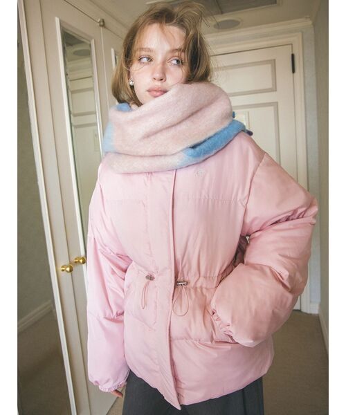 CALNAMUR（カルナムール）の「パフショートバックリボンブルゾン（ブルゾン・レディース・オフホワイト/ブラック/ピンク・FREE）」の12枚目の写真