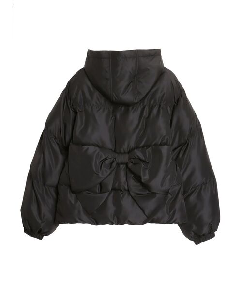 CALNAMUR（カルナムール）の「パフショートバックリボンブルゾン（ブルゾン・レディース・オフホワイト/ブラック/ピンク・FREE）」の10枚目の写真