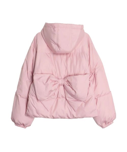 CALNAMUR（カルナムール）の「パフショートバックリボンブルゾン（ブルゾン・レディース・オフホワイト/ブラック/ピンク・FREE）」の12枚目の写真