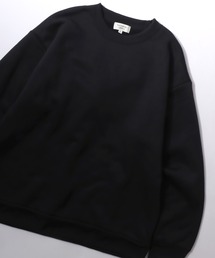 Back Light Boa Sweat Shirt/オーバーサイズ 裏ボア トレーナー スウェット レディース メンズ