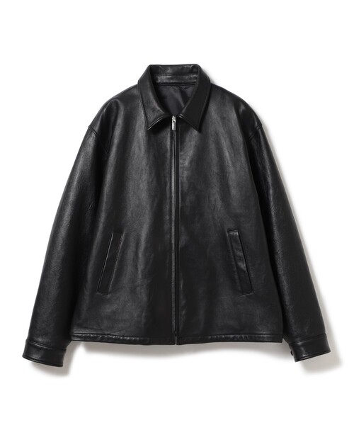 B:MING by BEAMS（ビーミングバイビームス）の「ambiance / レザー ジップ ブルゾン（ブルゾン・メンズ・ブラック・S/M/L/XL）」の6枚目の写真
