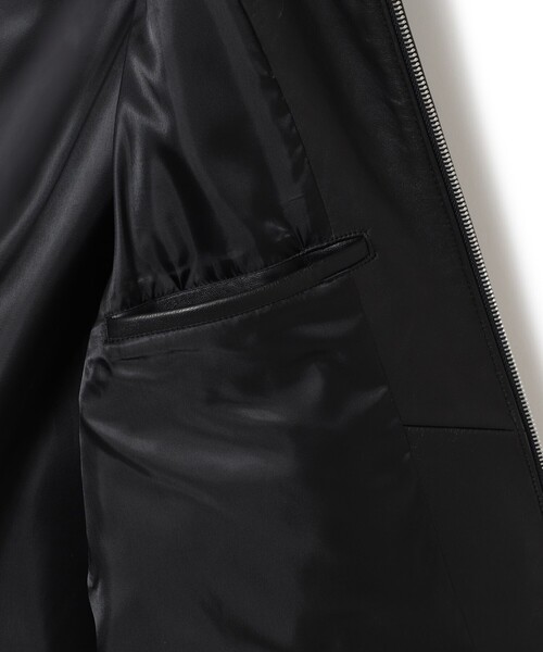 B:MING by BEAMS（ビーミングバイビームス）の「ambiance / レザー ジップ ブルゾン（ブルゾン・メンズ・ブラック・S/M/L/XL）」の10枚目の写真