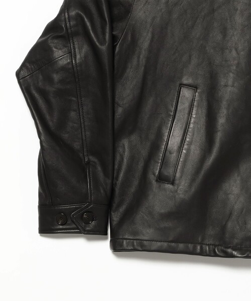 B:MING by BEAMS（ビーミングバイビームス）の「ambiance / レザー ジップ ブルゾン（ブルゾン・メンズ・ブラック・S/M/L/XL）」の14枚目の写真