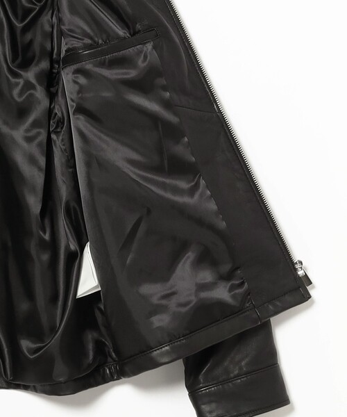 B:MING by BEAMS（ビーミングバイビームス）の「ambiance / レザー ジップ ブルゾン（ブルゾン・メンズ・ブラック・S/M/L/XL）」の15枚目の写真