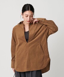 BEAUTY&YOUTH UNITED ARROWS（ビューティーアンドユースユナイテッドアローズ）の「コットンコーデュロイ スキッパーチュニック（シャツ/ブラウス）」